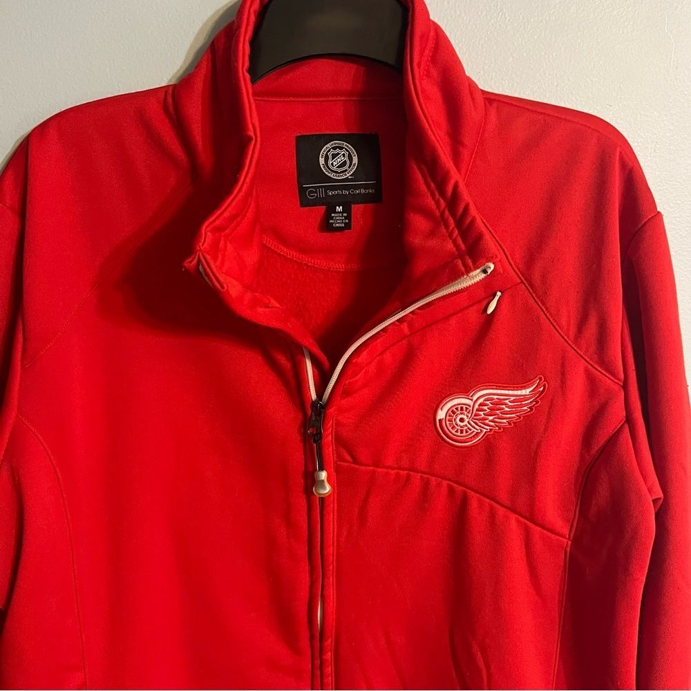 Detroit Red Wings Men's G-Ill Red Ice
Lightweight Sweater Jacket, Full zip Sz M